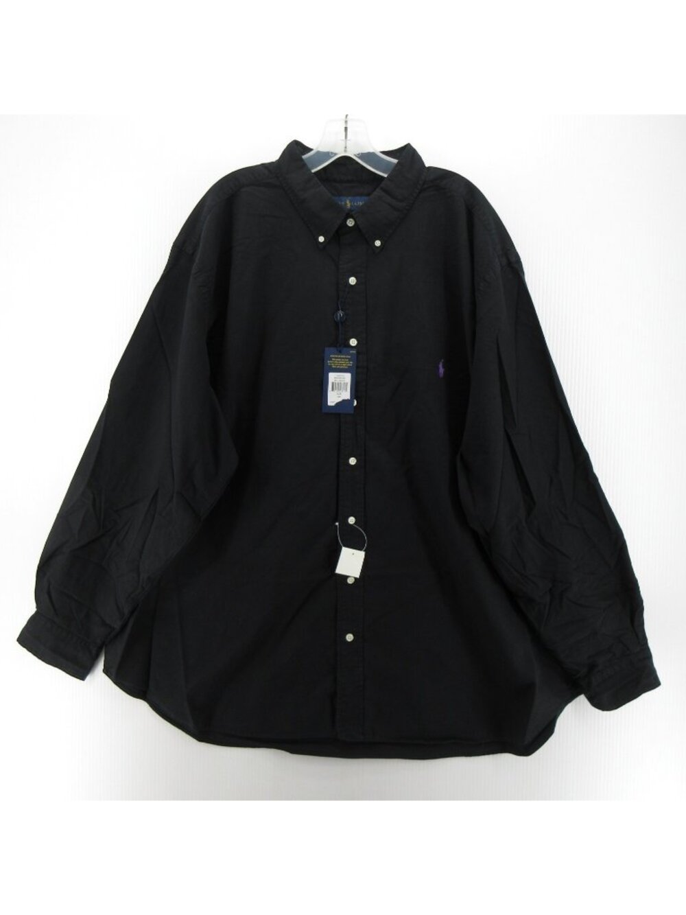 Ralph Lauren Shirt 3XB Big Oxford Cloth Button Down Purple Pony Woven